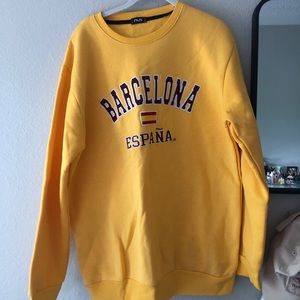Yellow Barcelona Sweatshirt (Size XL)